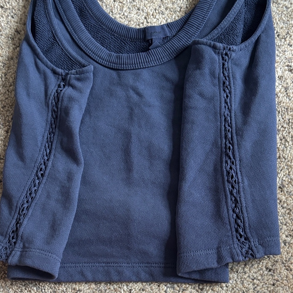 Aerie Dark Blue Textured Sweater - Picture 3 of 3